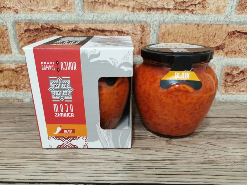 Ajvar blagi 550g – Moja zimnica