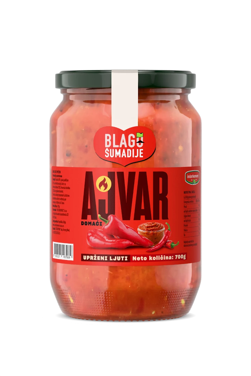 Ljuti ajvar od barene paprike Ljuti ajvar od barene paprike
